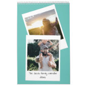 Retro instantanée photo amusant calendrier familia (Protection)