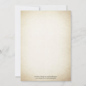 Rétro invitation de baby shower de Bébé-q (Dos)