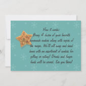 Rétro invitation de fête de vacances d'échange de (Dos)