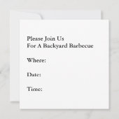 Rétro invitation de Googie de style de la moitié (Dos)