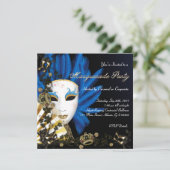 Rétro invitation élégant vintage de partie de (Debout devant)