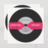 Rétro invitation record (Devant / Derrière)