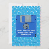 Rétro invitation souple fait sur commande de (Dos)