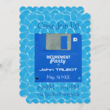 Rétro invitation souple fait sur commande de