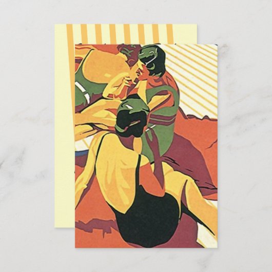 Rétro Invitation Summer House ~ Beach ~ Pool Party (Devant / Derrière)