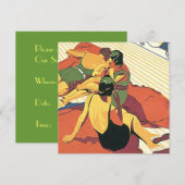 Retro Invitation Summer House ~ Beach ~ Pool Party Kaart (Voorkant / Achterkant)