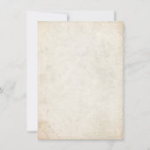 Rétro invitation vintage de fête (Dos)