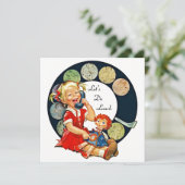 Rétro Invitations Déjeuners Amis De Longue Date (Debout devant)