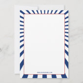 Retro Invitations Vintages 4 juillet (Dos)