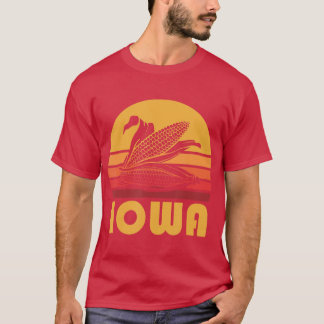 Retro Iowa Corn  Maize Farming Gift T-shirt