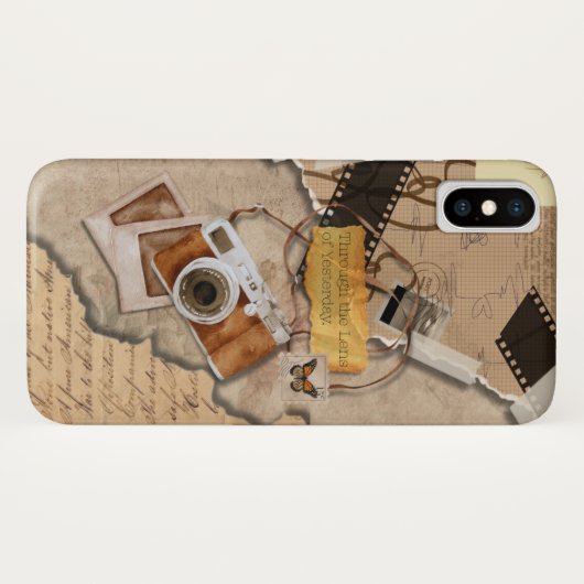 Retro iPhone Case – Esthetische Telefoon Hoesje (Achterkant (horizontaal))