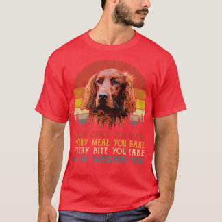 Retro Irish Setter Elke snack die je maakt Elke ma T-shirt
