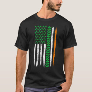 Retro Irish US Flag Sport warmer St Pa T-shirt