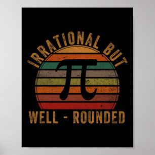 Retro irrationeel maar goed geronde i Day Celebrat Poster