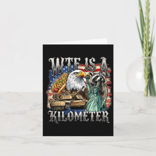 Retro is een kilometer grappig patriottisch Amerik Kaart