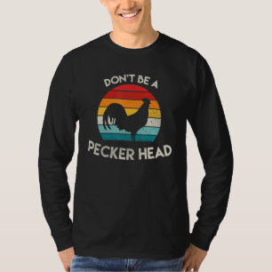 Retro is geen Peckerhead Rooster Oude School Chi T-shirt