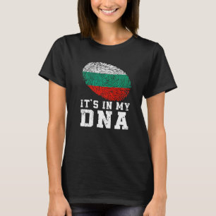 Retro is in mijn DNA Bulgaarse vlag patriottisch T-shirt