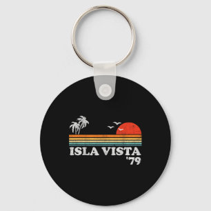 Retro Isla Vista Beach Californië Oude Surf Sleutelhanger