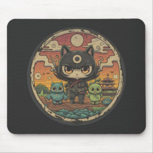 Retro Island vrienden: Ninja Cat Crew Muismat