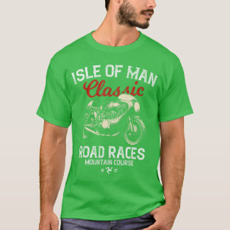 Retro Isle of ManT Races Vintage Motorbike Race gi T-shirt