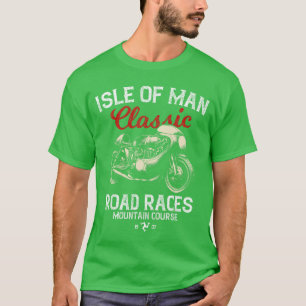 Retro Isle of ManT-races Vintage motorrace cadeau T-shirt