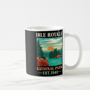 Retro Isle Royale National Park Opgericht 1940 Wan Koffiemok