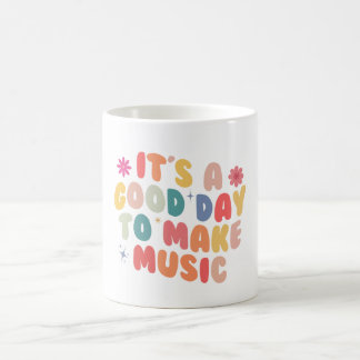 Retro It’s A Good Day To Make Music  Coffee Mug Koffiemok