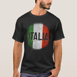 Retro Italiaanse vlag Italiaanse Mannen Vrouwen It T-shirt