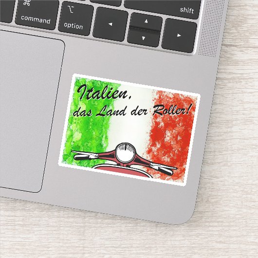 Retro Italien das Land der Roller Sticker (Detail)