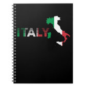 Retro Italy Flag Traveler Adventure Traveling Notitieboek (Voorkant)