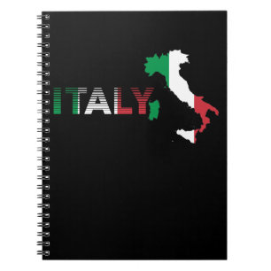 Retro Italy Flag Traveler Adventure Traveling Notitieboek