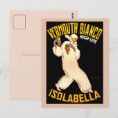  Retro Italy vermouth adverteren Briefkaart (Voorkant / Achterkant)