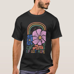 Retro IVF kreeg hoop inspiratie IVF moeder vruchtb T-shirt