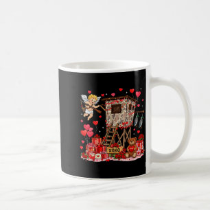 Retro jacht eend camouflage baby cupido Valentijns Koffiemok