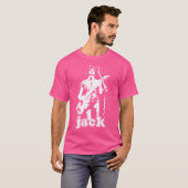 retro jack de witte stencil geschenken beste mij t-shirt (Voorkant volledig)