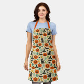 Retro Jack O Lanterns Halloween Schort (Gedragen)