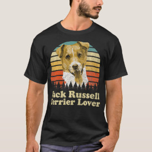 Retro Jack Russell Terrier Hondenliefhebber 70s D T-shirt