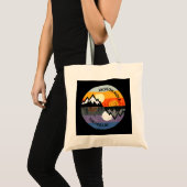 Retro  Jackson Hole, Wyoming Souvenir Tote Bag (Voorkant (product))