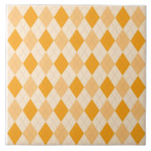 rétro Jacquard jaune de carreau de céramique (Devant)