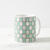 Retro Jade Starbursts Café Mug (Devant droit)