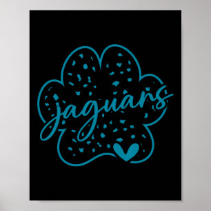 Retro Jaguars School Sport Team Geest Terug Naar  Poster