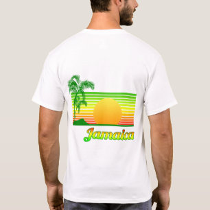 Retro Jamaica Caribische eilanden T-shirt