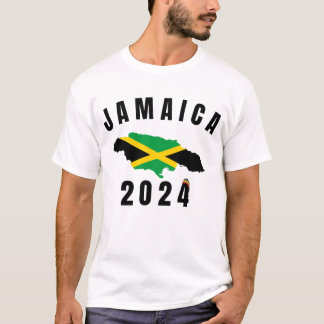 Retro  Jamaica Familie Vakantie 2024 T-shirt