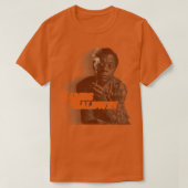 Retro James Baldwin Sepia Fade Tribute T-shirt (Design voorkant)