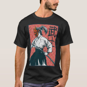 Retro Japan Japans Geisha Kunstwerk Japans Onna T-shirt