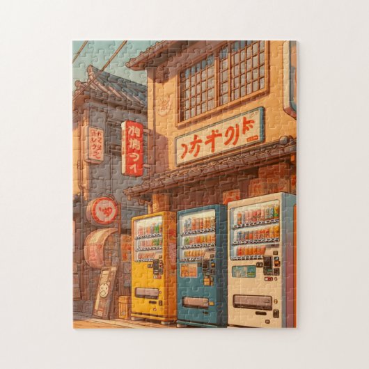 Retro Japanese Vending Machines – Showa Puzzle (Vertical)