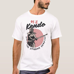 Retro Japans Kendo - Alleen het sterke Survive T-shirt