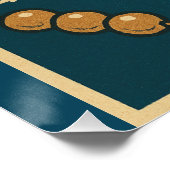 Retro Japanse draak Perfect Poster (Hoek)