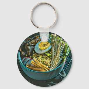 Retro Japanse kunst Sleutelhanger