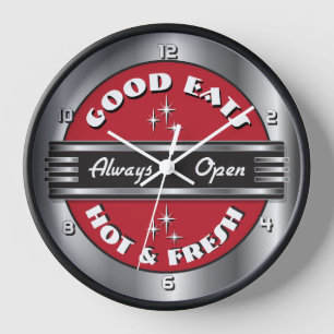 Retro jaren 1950 Diner Wall Clock